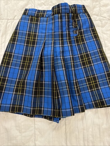 Michaels Uniform Mayfair Plaid Skirt Skort- Size 14 EUC Made In The USA - Picture 2 of 5