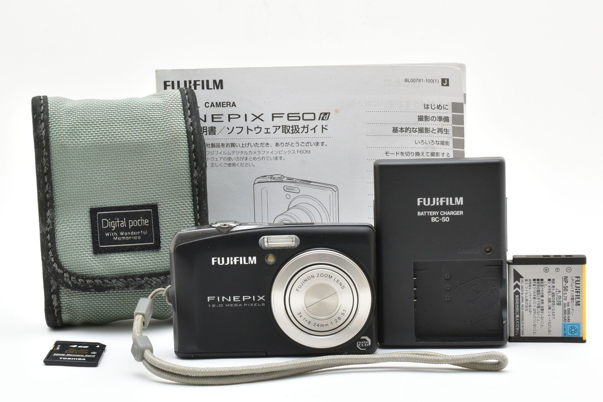 FUJIFILM FinePix F60fd (良品） Fujifilm FinePix F Series F60fd 12.0MP Digital Camera - Black for