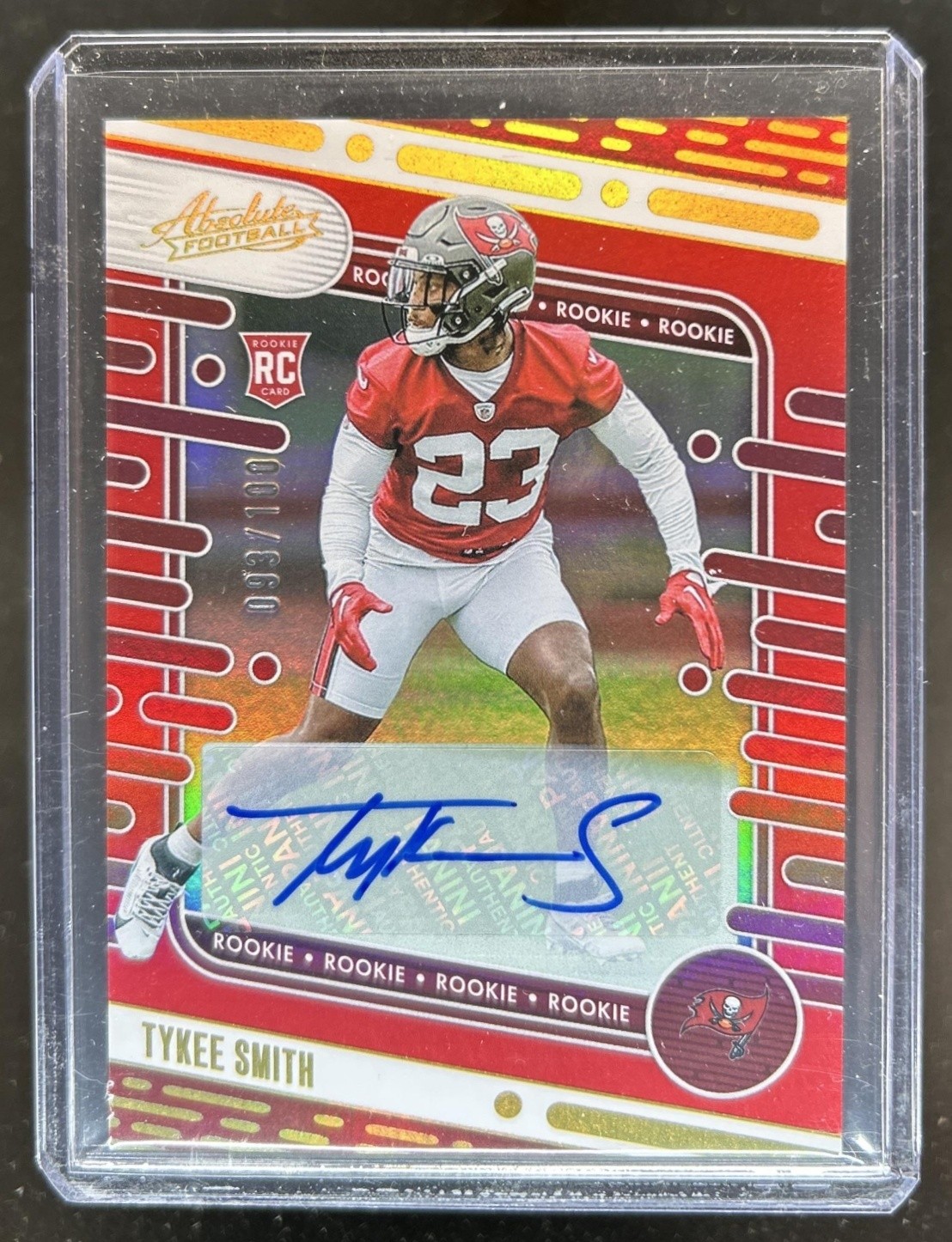 Tykee Smith Panini Absolute #172 Signature-Red Spectrum