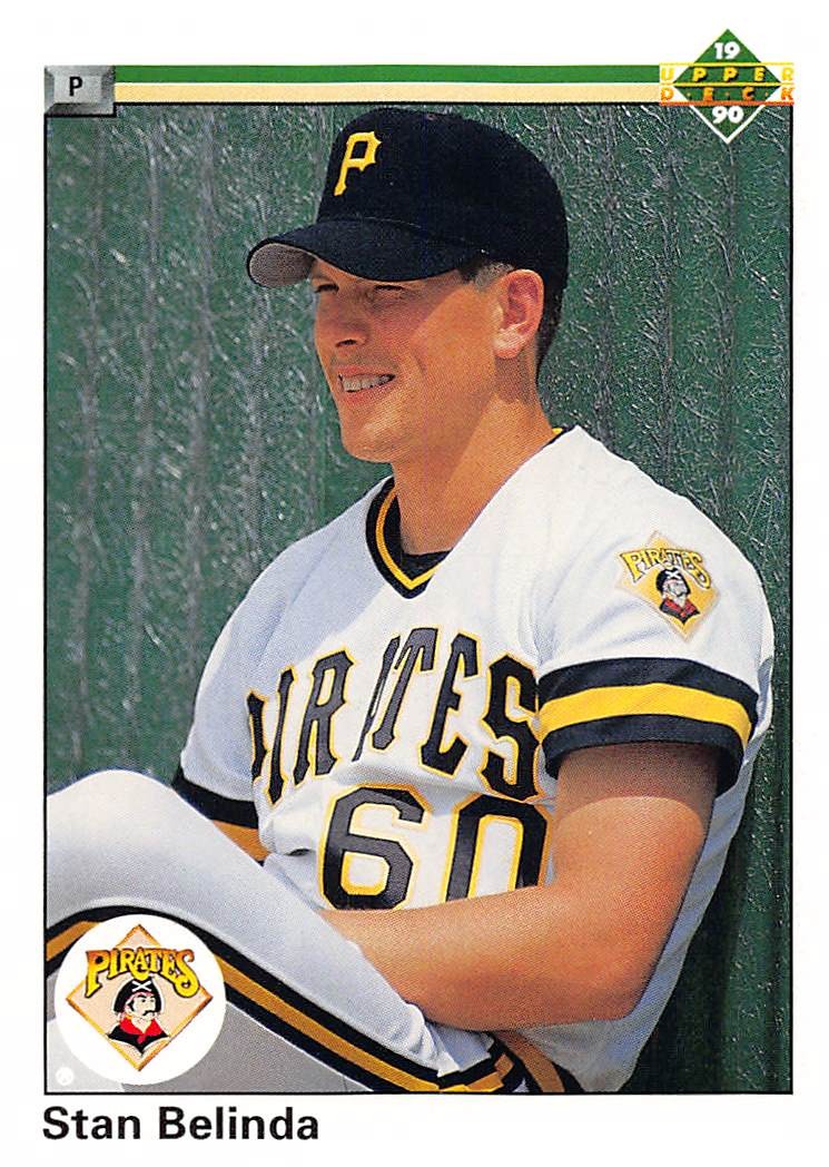 Stan Belinda 1990 Upper Deck 759 Pittsburgh Pirates Rookie Baseball Card