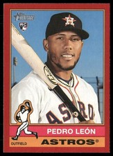Pedro Leon 2025 Topps Heritage Red Border Houston Astros #271