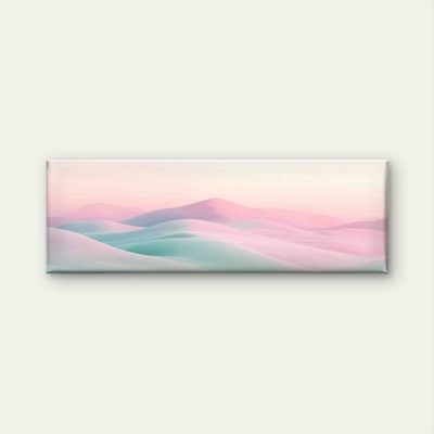 Panoramic Soft Pastel Gradient Landscape Canvas Print Wall Art Home Decor