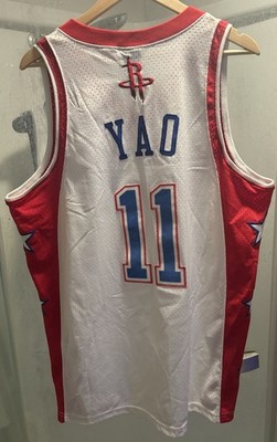 Yao Ming 2004 NBA ALL STAR Jersey Men L Nike Team Rockets Sewn #11