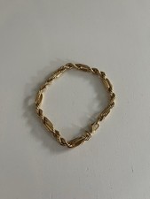 Gold Colour Costume Jewellery Bracelet Braided Design