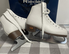 Riedell Girls Size 3 White Figure Skates Mode...