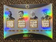 2024 Einstein / Tesla / Bell / Edison Pieces Of The Past Quad Historic Relic
