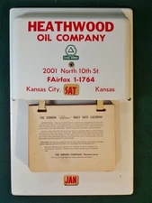 Cities Service Perpetual Metal Case Daily Calendar