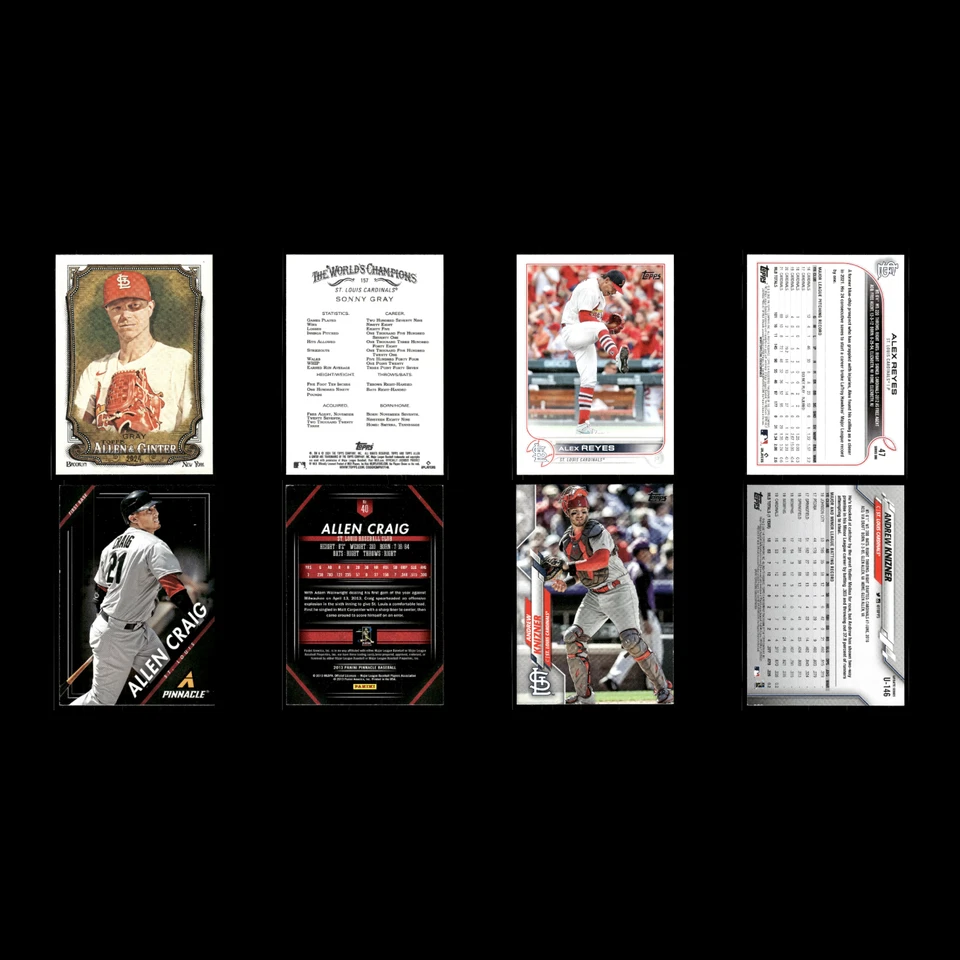 Lote de 25 tarjetas de béisbol de los Cardenales de San Luis Topps Allen - Ginter Sonny gris casi nuevo MLB Foto 3 de 4