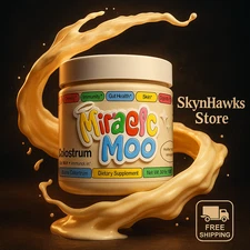 Miracle Moo Colostrum Supplement for Gut Health Hair Growth and Immune 3.81 oz