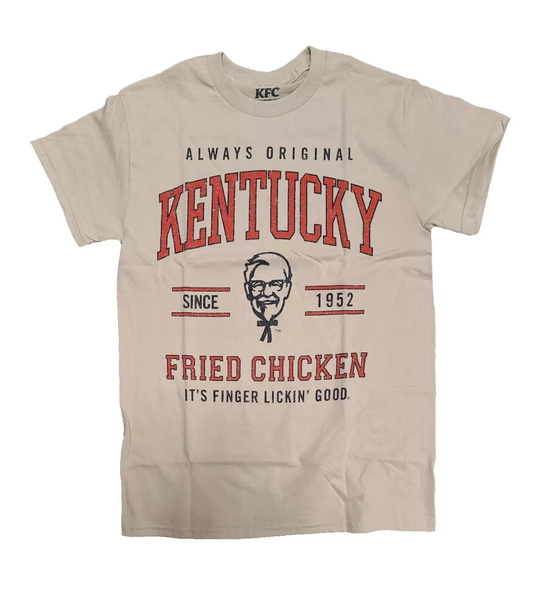 アイドル Teeth type logo KFchan S/S TEE 3X-LARGE Kentucky Fried Chicken KFC Sand Graphic T-Shirt