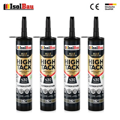 Montagekleber High Tack Baukleber  4x 530g Dichstoff Hybrid Polymer 430kg/10cm²