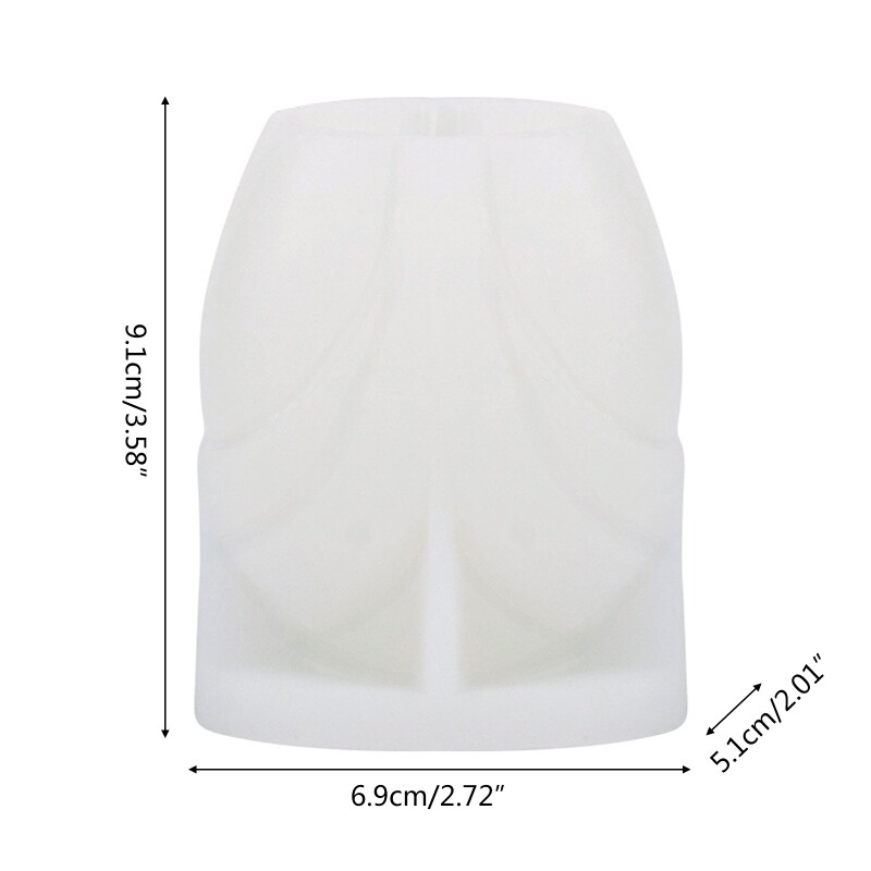 Wax Mold for Abstract Dress Shaped Making DIY Aromatherapy Candles