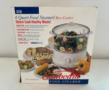 NEW Sunbeam 6 Quart Automatic Food Vegetable Steamer & Rice Cooker Model 5710