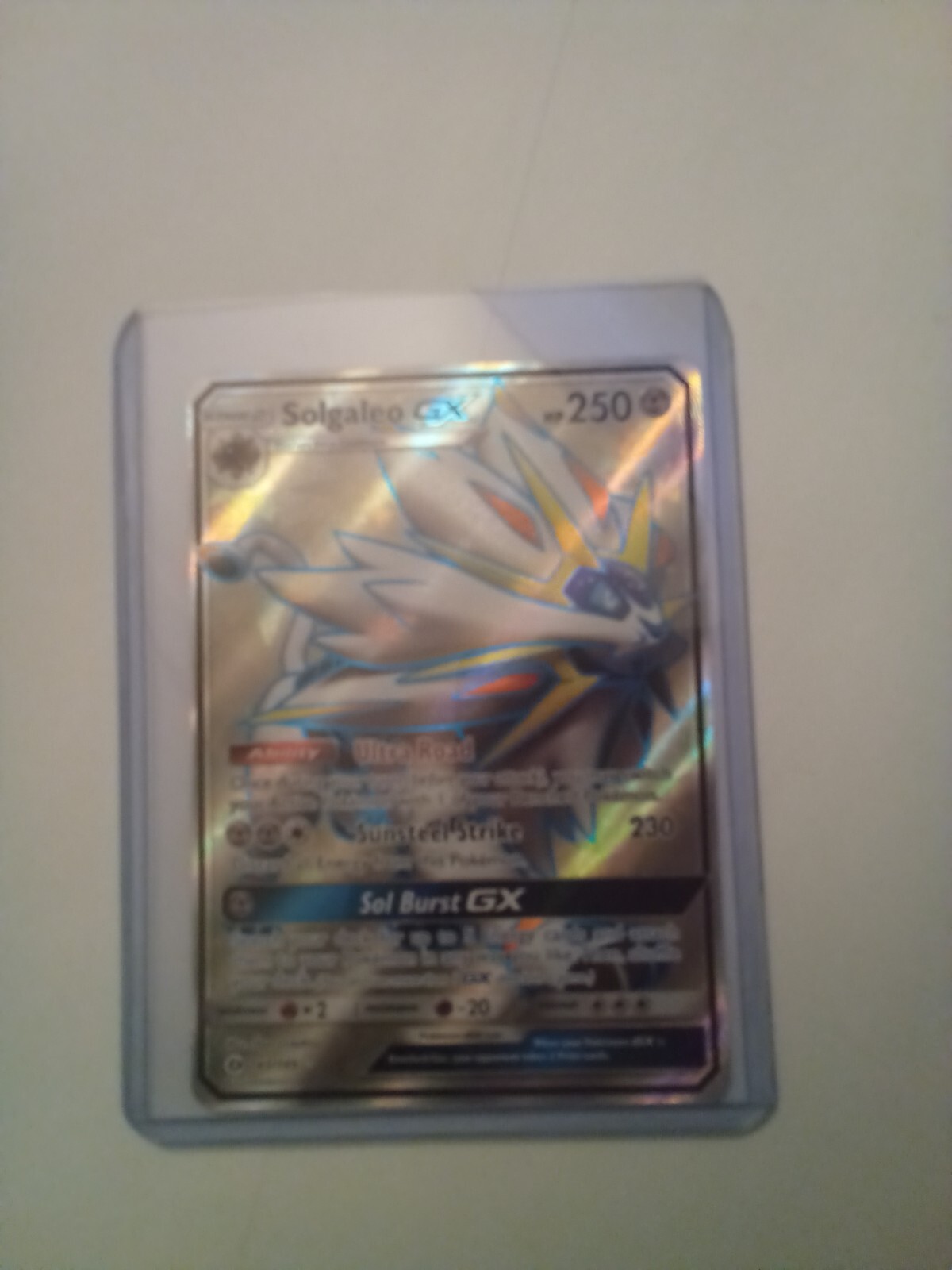 Solgaleo GX - Pokémon Sun & Moon TCG 143/149 - Full Art holo