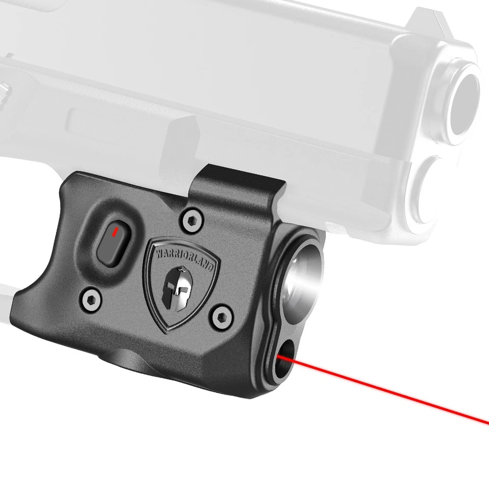 TACTICAL SCORPION GEAR TSG LED Flashlight with Red Laser Combo Fits Glock 17/19/22/23/31/32/19X/44/45