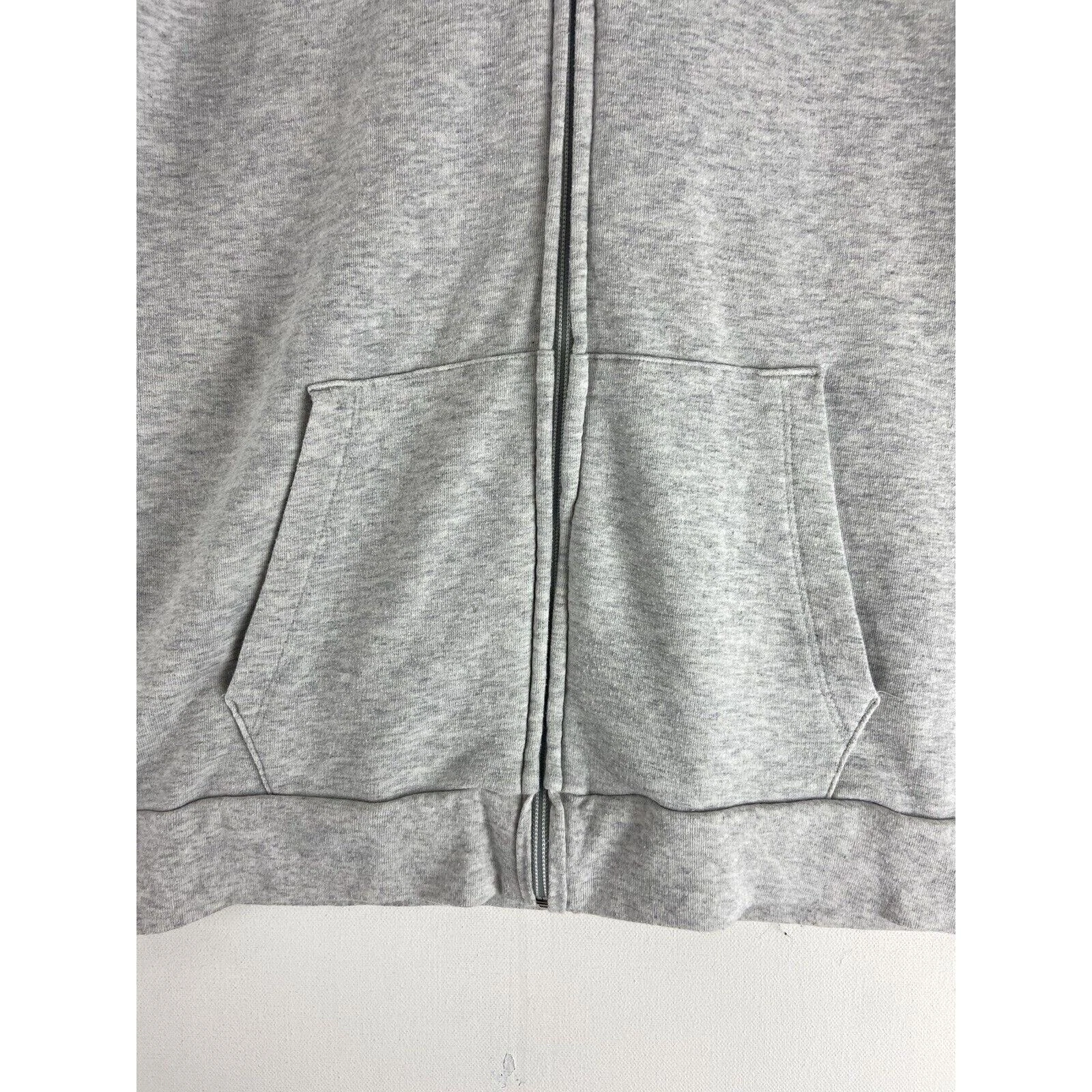 UNDERCOVER Victoria’s Secret Felpa con Cappuccio e Zip Rosa Grigio Nero Bianco Righe Taglia Large (539)