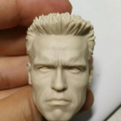 Blank Hot 1/6 Scale Schwarzenegger commando Head Sculpt Unpainted