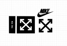 Off White Nike Insole logo The 10 Air Force 1 Heat Press Vinyl Replacement