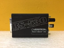 Versitron M6223T DTE 64K, 2 km Distance, RS-530 Fiber Optic Micro Modem. Tested!