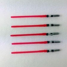 Lot of 5pcs Red Star War Light Saber Lightsabers for 3.75" Action Figure Toys