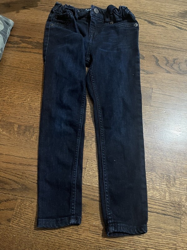 Girls Cat And Jack Dark Blue Jeans Adjustable Waist