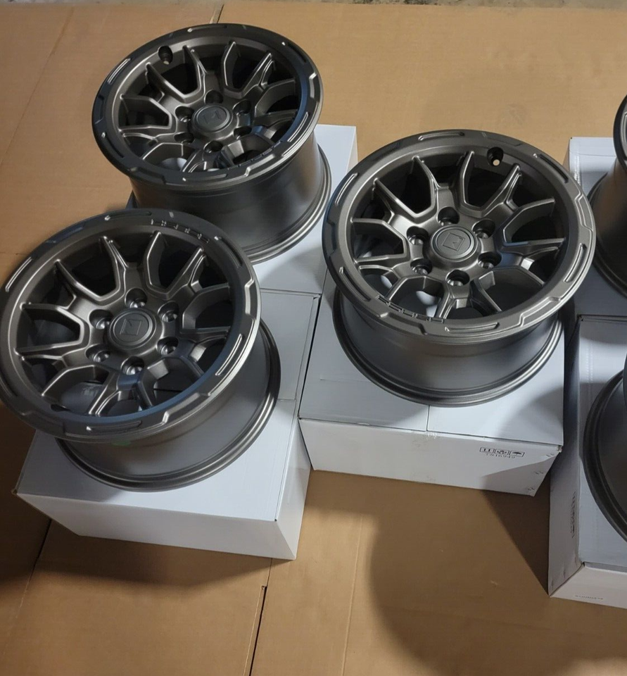 New ROUSH R Wheels Fit 2021-2025 Ford Bronco Iridium Grey 17 x 8.5 SET ...