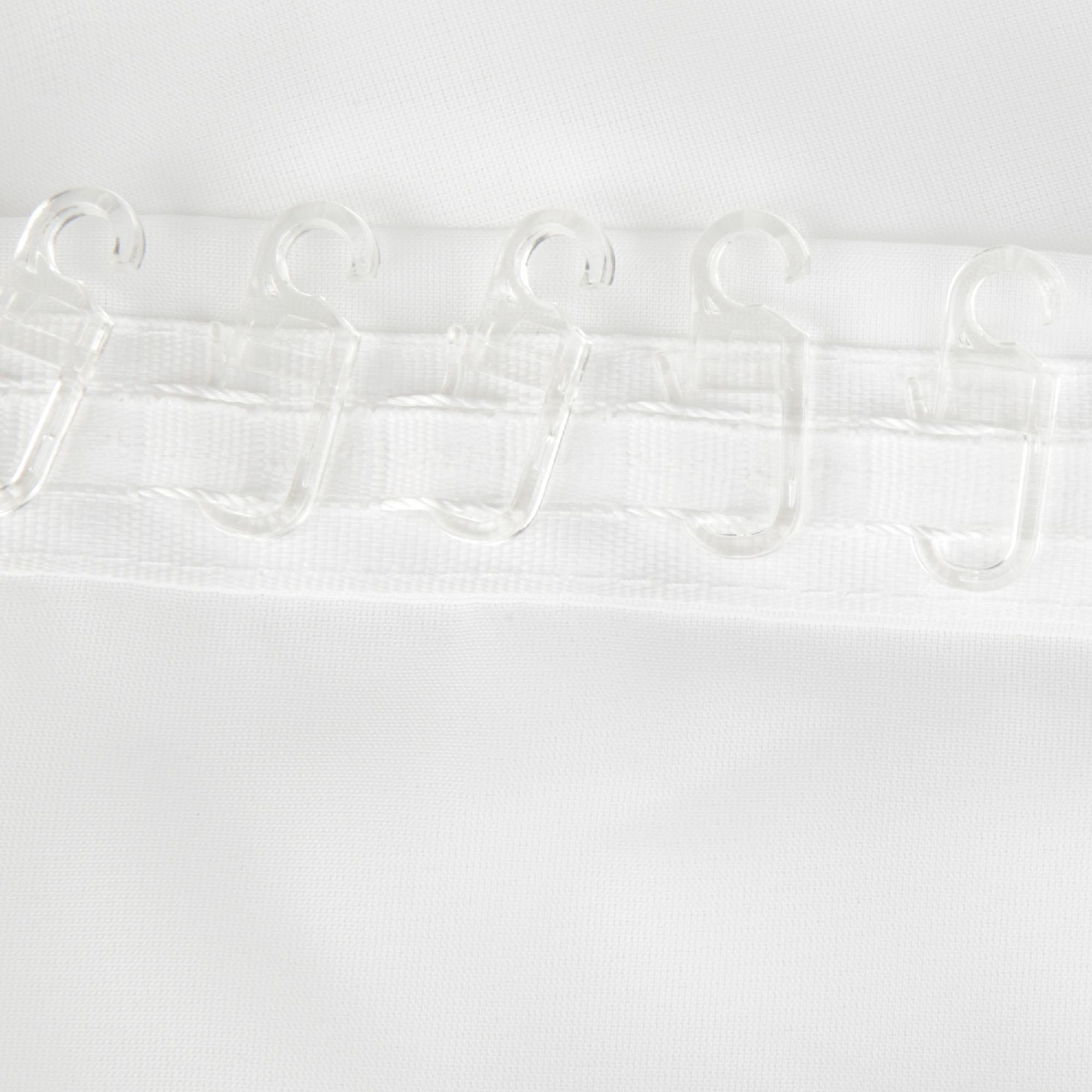 20 Stück Faltenleghaken Chrom Matt - Für 28mm Gardinenstangen