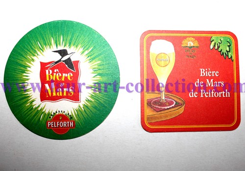 Lot De 2 Sous-bocks Anciens Bière Maes Pils – Waarloos Anvers (Occasion)