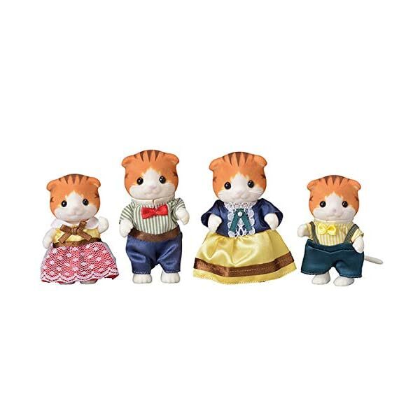 Sylvanian Family Maple Cat Family Official Collectible Exclusive Authentic