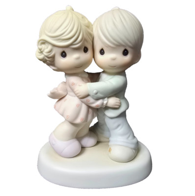 Precious Moments Figurine Hug One Another Two Figures Cuddling Samuel Butcher