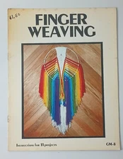 Vintage Finger Weaving Booklet 1977 Gaylemot Publishing Jean Hudson