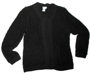 black loopy cardigan