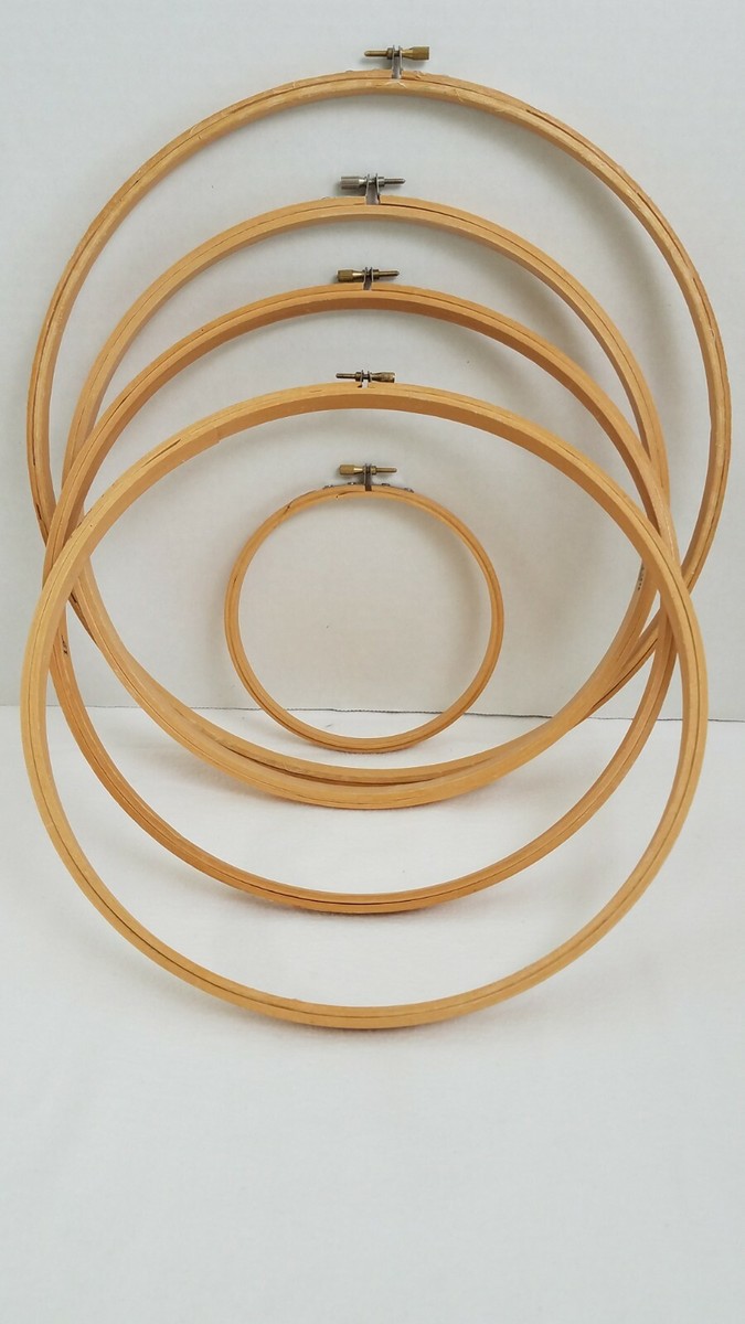 Embroidery Wooden Hoop/Frame Set of 5-(3) 12 