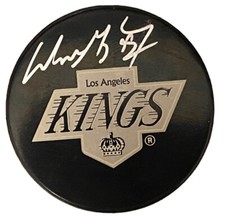 Wayne Gretzky Signed Los Angeles Kings UDA Upper Deck Puck Oilers Blues L@@K