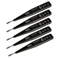 5X SpannungsprüFer Digital StromprüFer PhasenprüFer Schraubenzieher 12V - 250V