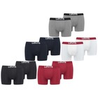 Levis Herren Boxershort Men Solid Basic Rot Weiss Blau Grau Schwarz - 4er Pack