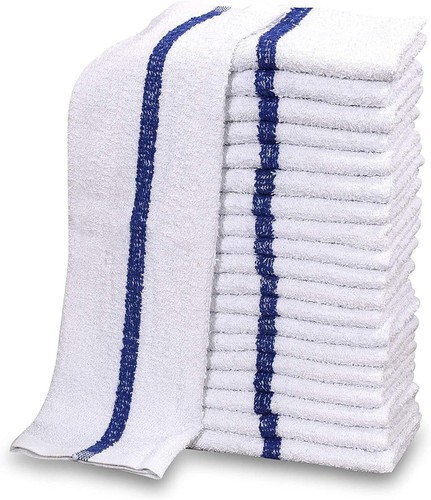 B-Grade Kitchen Dish Towels Bar Mops 16x19 Cotton Blend Cleaning  Towel Pack 120 - Afbeelding 1 van 38