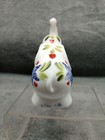 Hand Painted Milk Glass Fenton Patriotic Elephant Holiday Parade  — photo 2