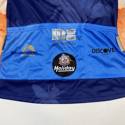 Maillot De Cyclisme Hyperthreads Femme Taille M - Bleu - Fermeture Zip Complète - Occasion