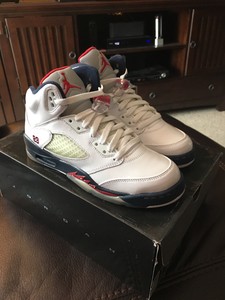 jordan retro 5 blue and red