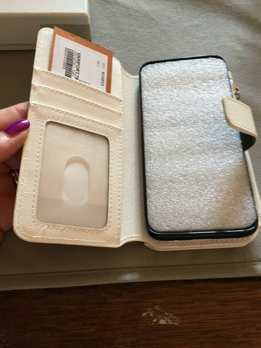 BALDININI PORTAFOGLIO PORTACELLULARE PELLE NUOVO BIANCO CON ETICHETTA ORIGINALE - Foto 4 di 8