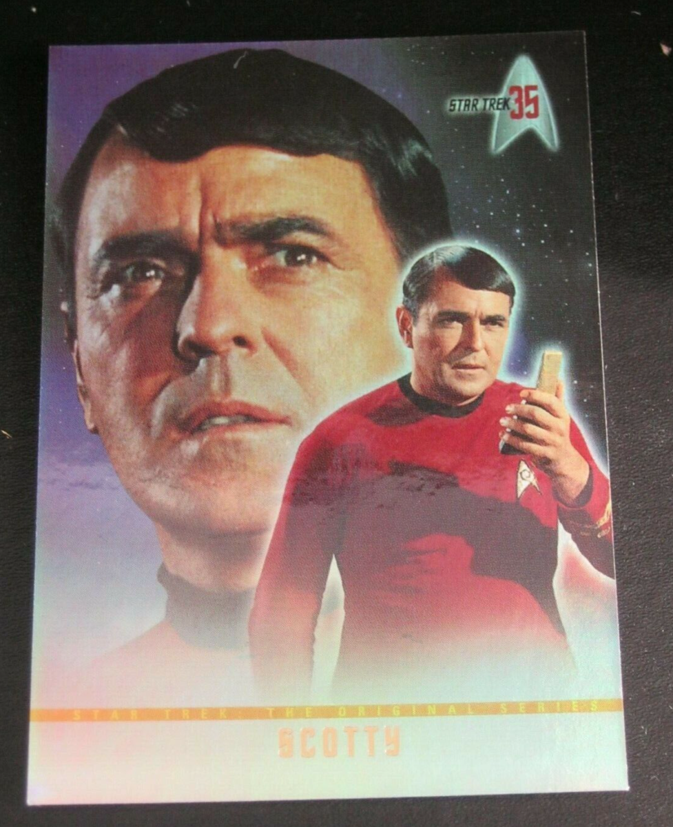 James Doohan Trek Scott Star Trek 35th Anniversary #25 Scott Scotty James  Doohan, image size:977x1200