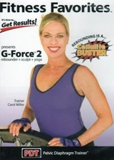 FITNESS FAVORITES G FORCE V2 REBOUNDING DVD CAROL MILLER EXERCISE WORKOUT NEW