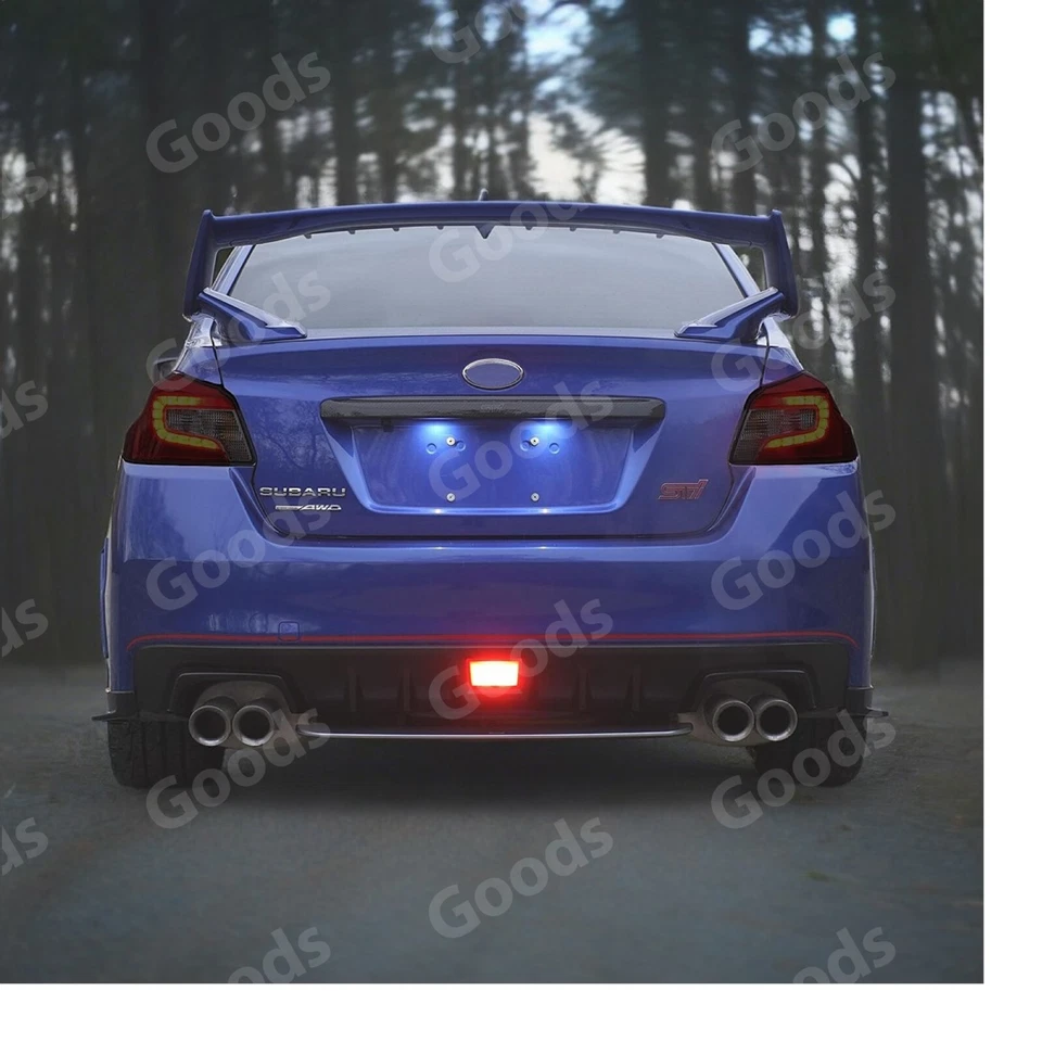 Para Subaru WRX/STI 2015-2021 Luz Trasera Luz Trasera Oscuro Ahumado Superposición Cubiertas Foto 3 de 4