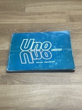 Fiat Uno Owners Handbook Manual Turbo I.e 456070 Models Petroldiesel