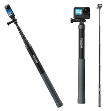 TELESIN G3 Invisible Selfie Stick for GoPro Insta360 120cm/47.2" , Waterproo...