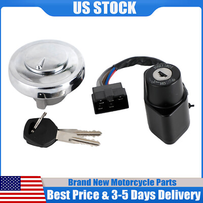 IGNITION SWITCH TANK CAP SET FOR KAWASAKI VULCAN 900 CUSTOM CLASSIC LT 06-22 T1