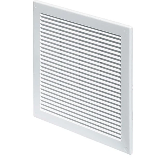 Rejilla de ventilación plana 200x200 mm Blanca