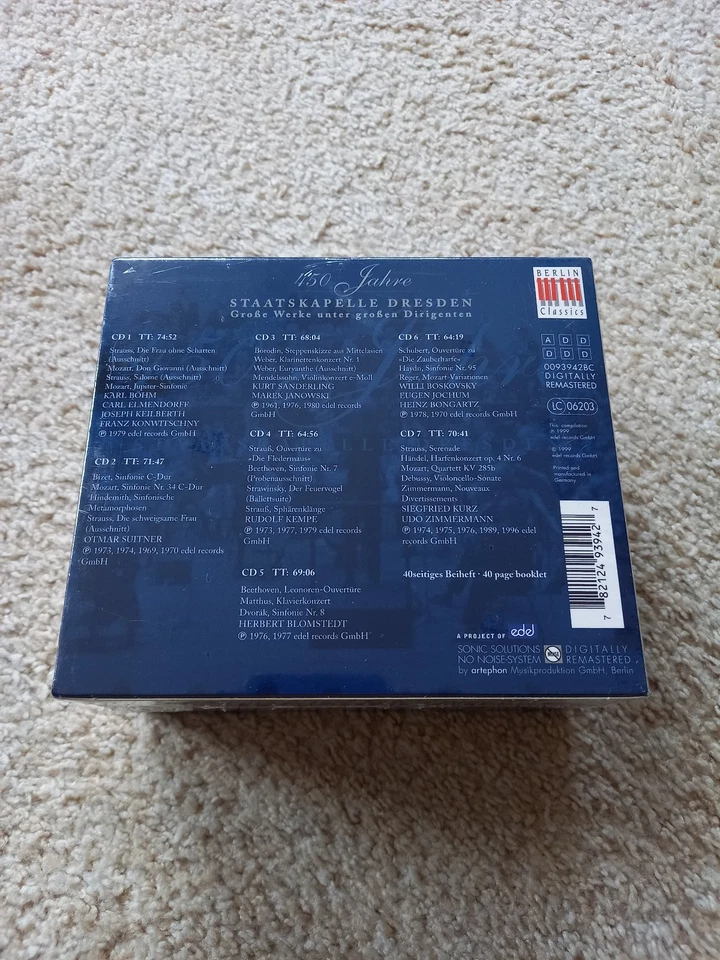 450 JAHRE STAATSKAPELLE DRESDEN/DIE WUNDERHARFE/100 JAHRE TONAUFNAHMEN/CD BOX... - Bild 3 von 4