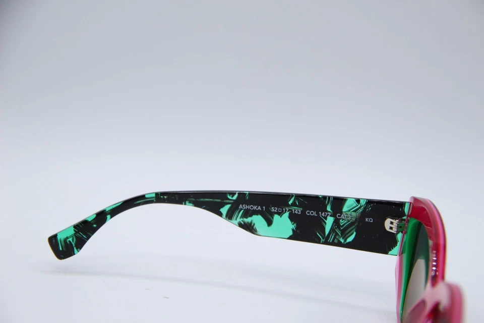 NUEVAS GAFAS DE SOL FACEAFACE ASHOKA 1 COL 1472 ROSA VERDE MONTURAS AUTÉNTICAS 52-17 Foto 3 de 4